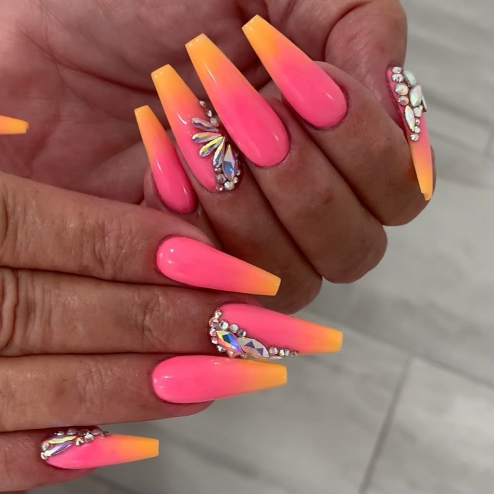 33 Latest Orange Acrylic Nail Ideas To Try in 2024! 25 Neon Orange Acrylic Nails