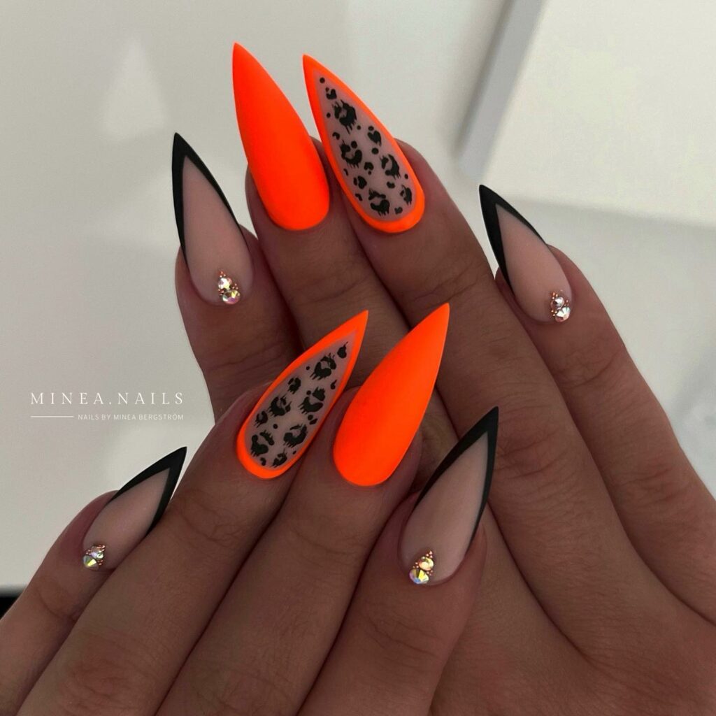 Bring Sunshine with 20 Orange French Tip Nail Designs in 2024 21