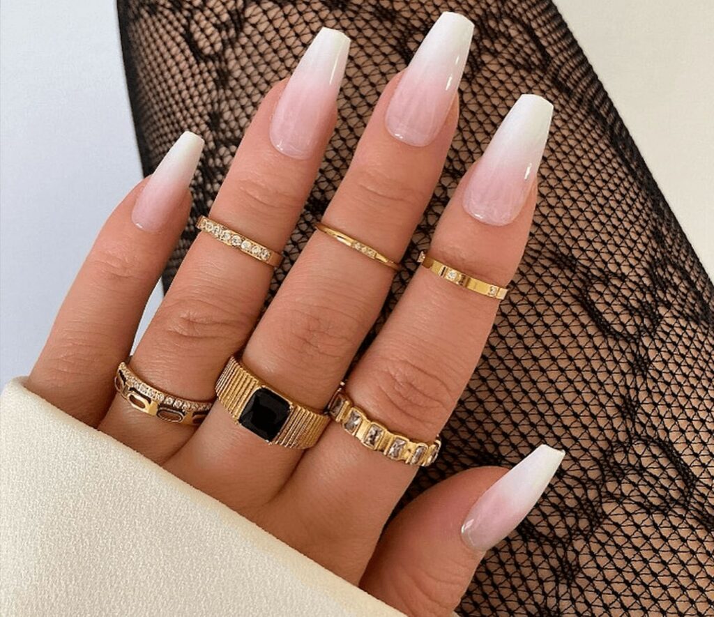 28 Latest Nude And White Nail Designs To Try in 2024! 12