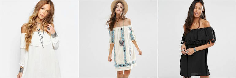 What to Wear to a Beach Party 39 Off the shoulder dress outfit grid for a beach party