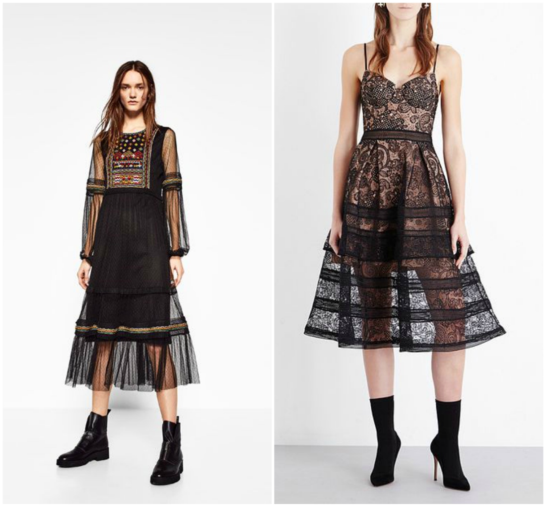 10 Easy Ways to Dress Down a Dress 41 outfit-grid-formal-dress-boots-casual