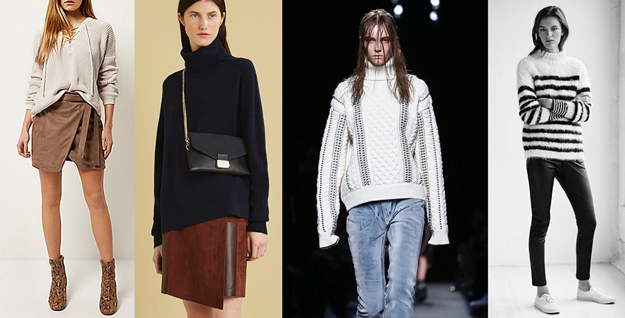 How To Wear Oversized Sweaters - Top Style Tips 16 outfit grid oversized sweaters knits womens style