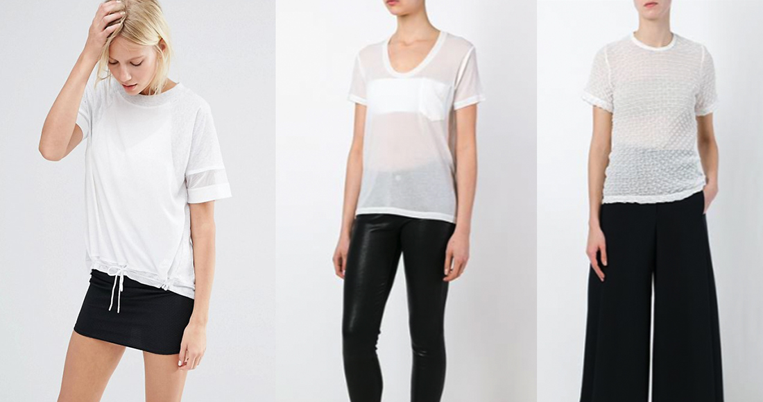 The Top 10 Best White T-shirts For Women 15 outfit grid sheer white t shirts women fashion