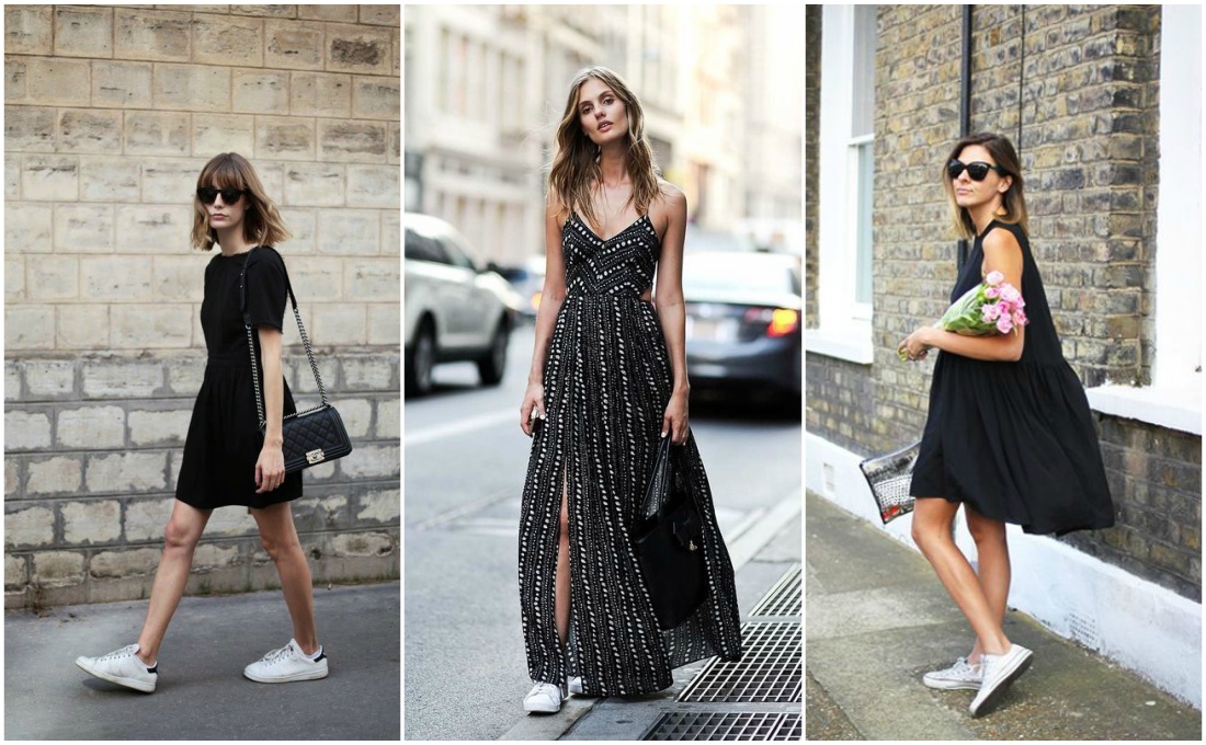 10 Easy Ways to Dress Down a Dress 38 outfit-grid-street-style-lbd-casual