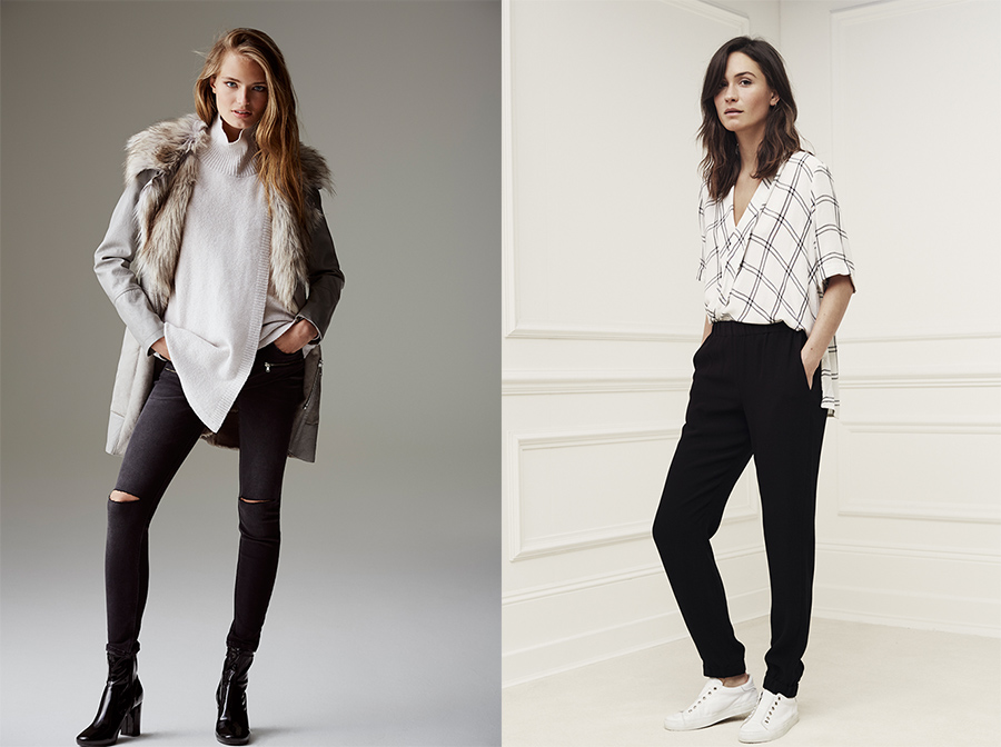 How To Wear And Style Black Pants With White Shirts 29 outfit grid womens black pants white shirts casual