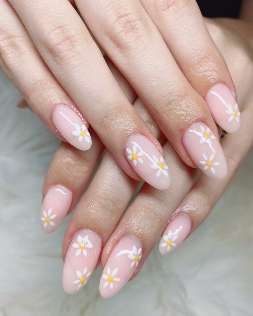 Find Your Style with 30 Daisy Nail Designs for 2024 20 pallete Daisy nails