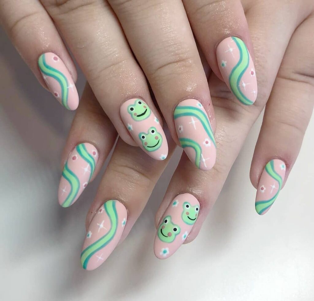 Hop into Fun with 20 Frog Nail Designs in 2024 19