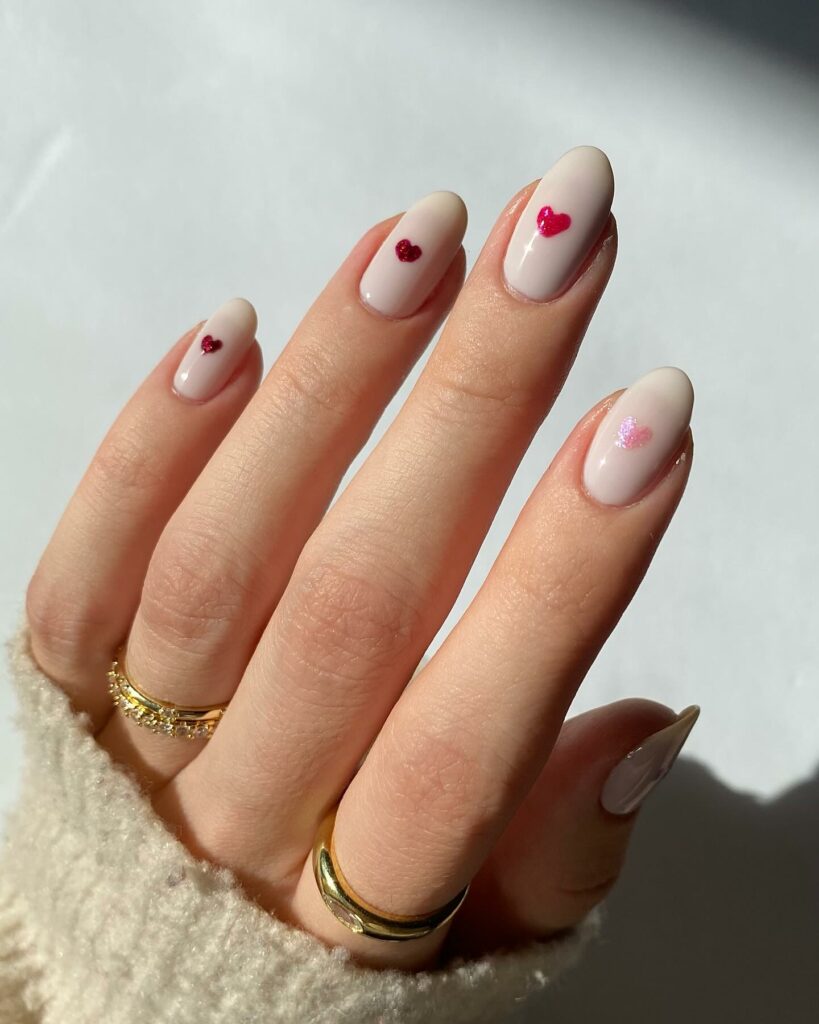 Latest Red to Pink Color Palette Nail Design To Try In 2024! 19