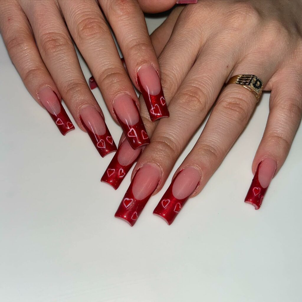 Explore 34 Red Acrylic Nail Designs To Try in 2024 36 red acrylic nails