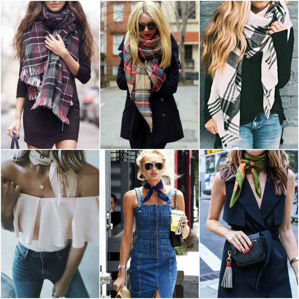 We Show You How to Make and Wear a Scarf Dress 13 Outfit grid: Scarfs for Summer and Winter