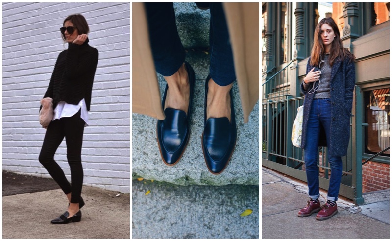 What Shoes to Wear with Skinny Jeans 18 skinny-jeans-brogues-flats-loafers