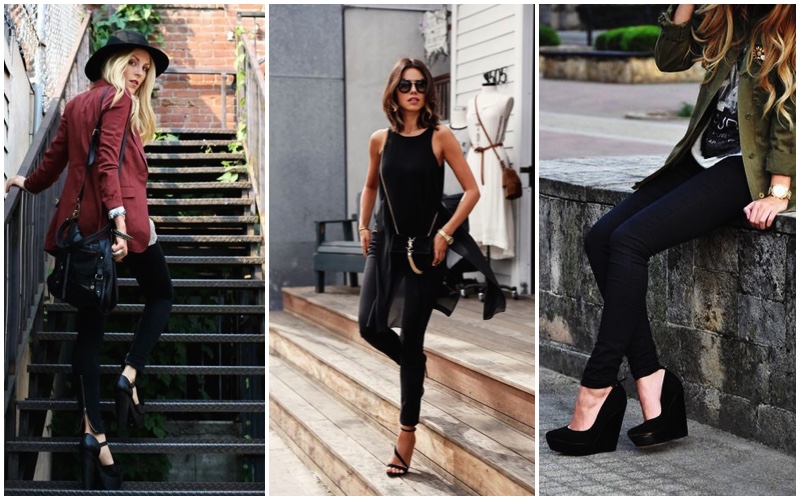 What Shoes to Wear with Skinny Jeans 14 skinny-jeans-high-heels-stiletto-wedge-platform