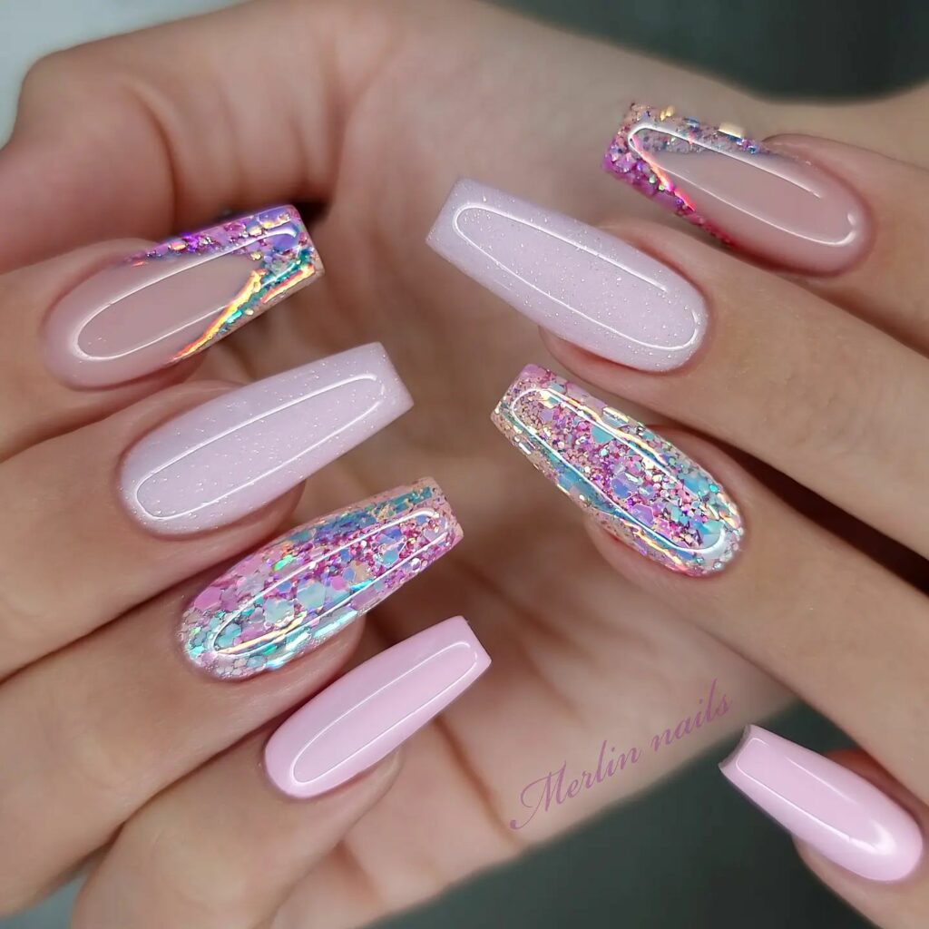 Get Graceful with 30 Ballerina Nail Designs for 2024 15 star ballerina nails