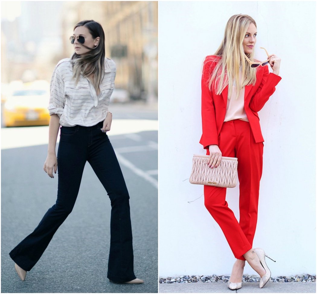 The Best Business Casual / Work Wear Outfits for Women 29 trouser suit blouse flares business casual work wear