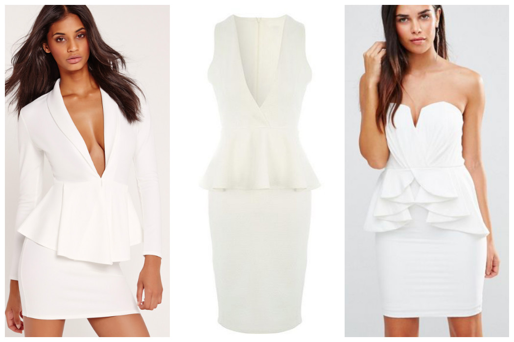 20 Of The Best Peplum Dresses 23 white-peplum-dresses