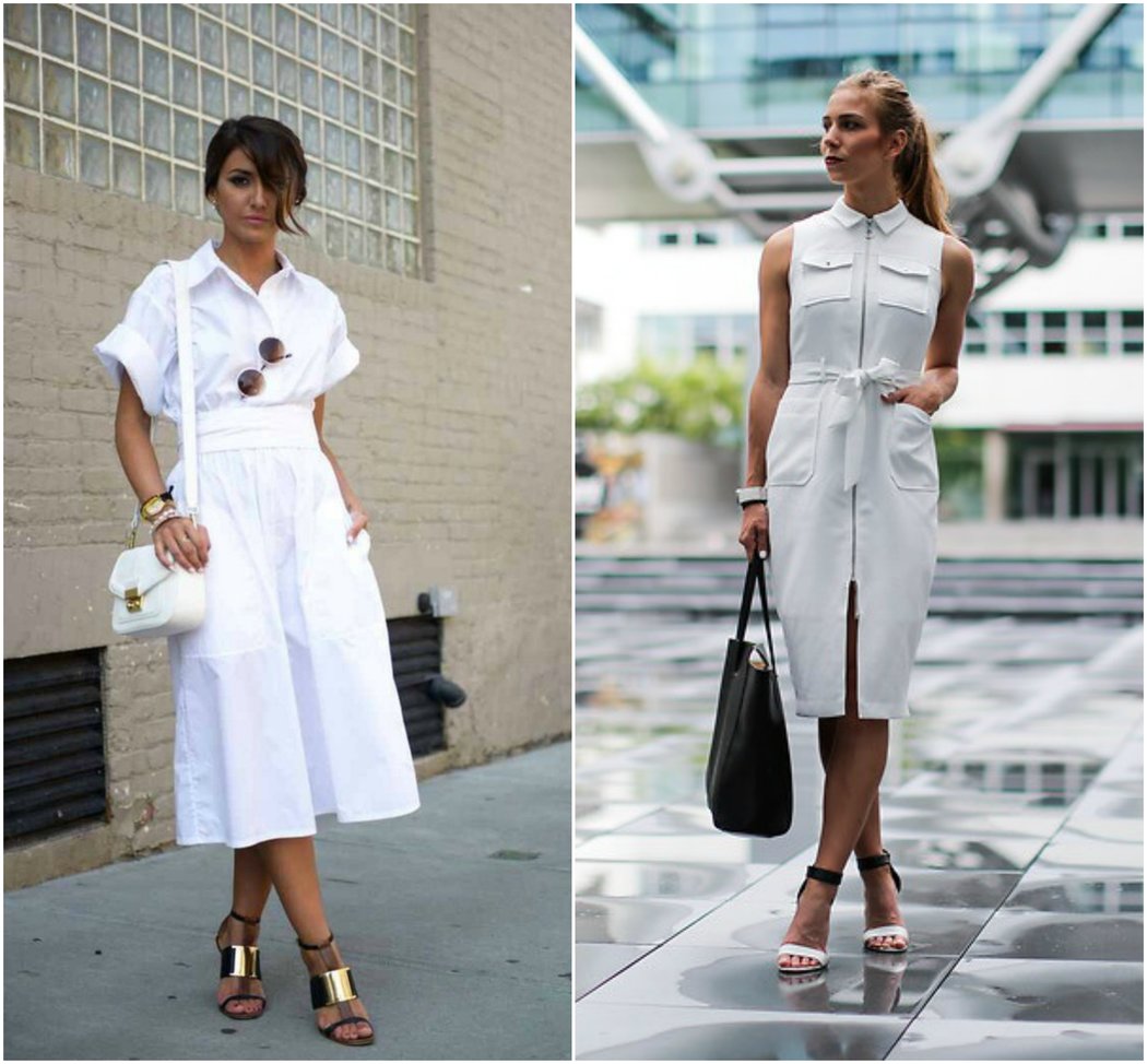 The Best Business Casual / Work Wear Outfits for Women 25 white shirt dress strappy sandals work wear summer