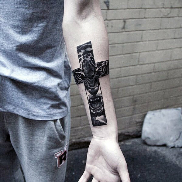 33 Latest Cross Tattoos To Inspire You In 2024! 28 "Wooden