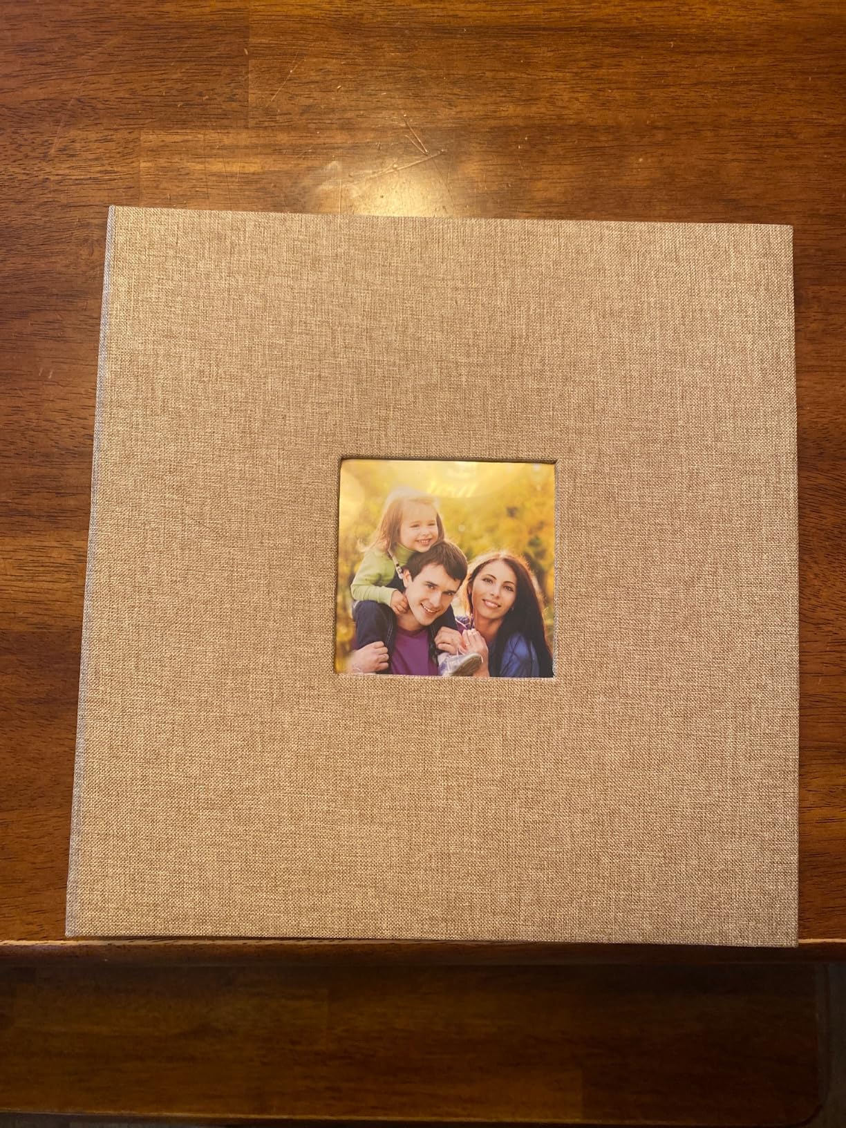 Vienrose Large Photo Album Self Adhesive for 4x6 8x10 Pictures Linen Scrapbook Album DIY 40 Blank Pages with A Metallic Pen customer photo 1