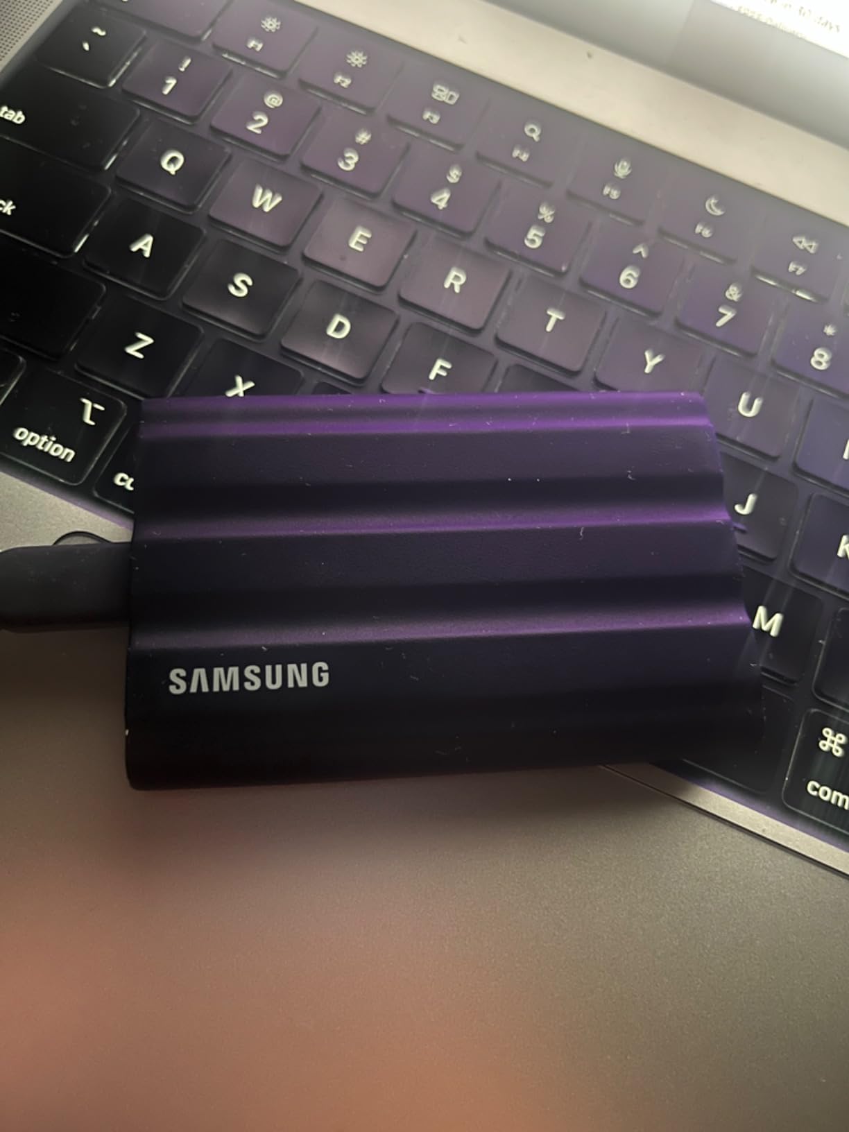 Samsung T7 Shield 4TB Portable SSD - 1050MB/s, Rugged, Water & Dust Resistant, for Content Creators - Black customer photo 2
