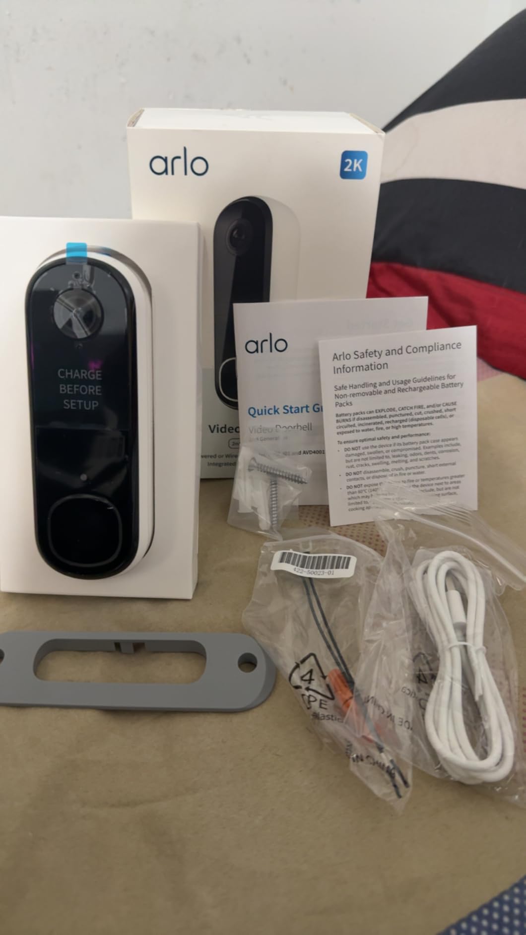 Arlo Video Doorbell 2K (2nd Gen, Latest Release), Wireless or Wired Option customer photo 1