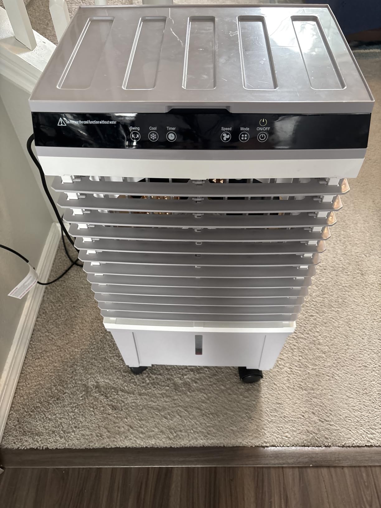 Uthfy Swamp Cooler Air Conditioner, Evaporative Air Cooler with 5.3 Gallon Water Tank customer photo 1