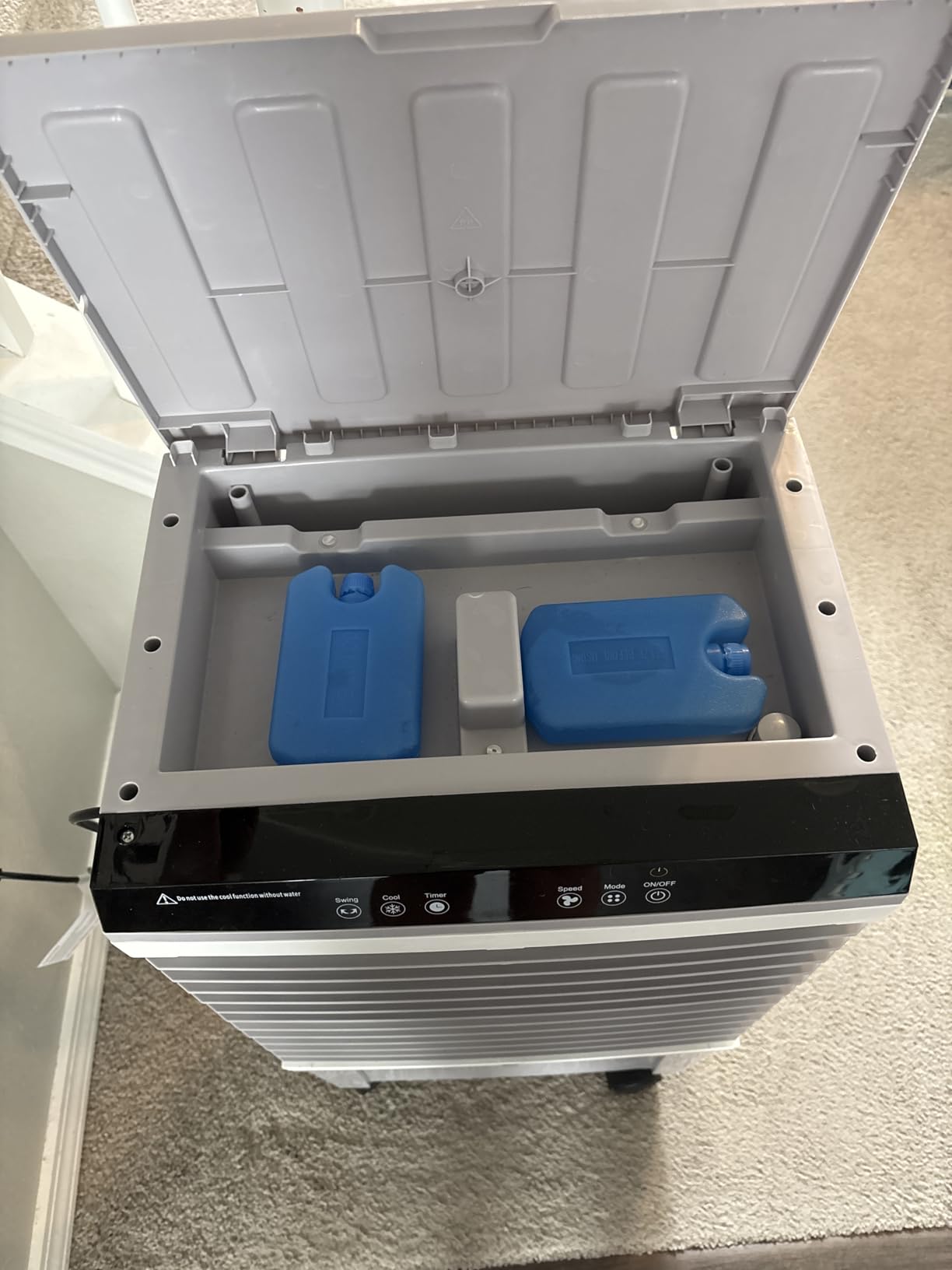 Uthfy Swamp Cooler Air Conditioner, Evaporative Air Cooler with 5.3 Gallon Water Tank customer photo 2