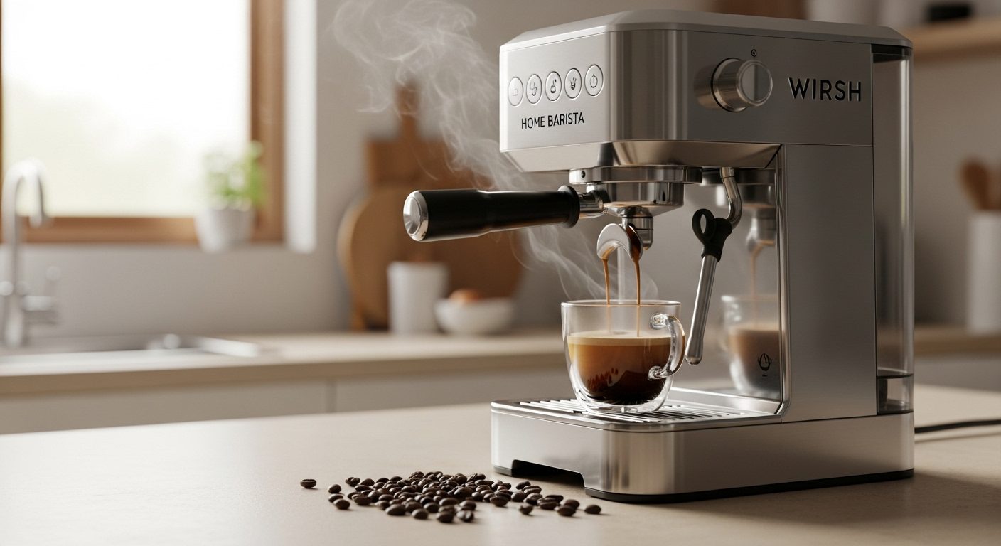 Wirsh Home Barista Plus Review 2026: Budget Espresso Machine Tested Wirsh Home Barista Plus Review
