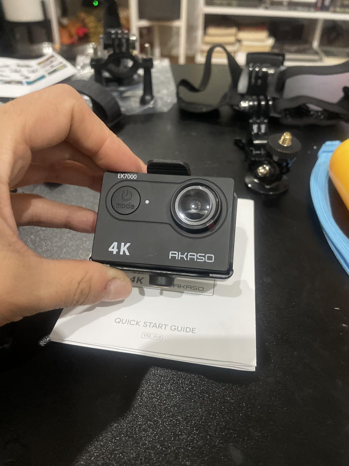 AKASO EK7000 4K30FPS 20MP WiFi Action Camera with EIS Ultra HD 131FT Waterproof Underwater Camera Remote Control 4X Zoom Support External Microphone customer photo 2