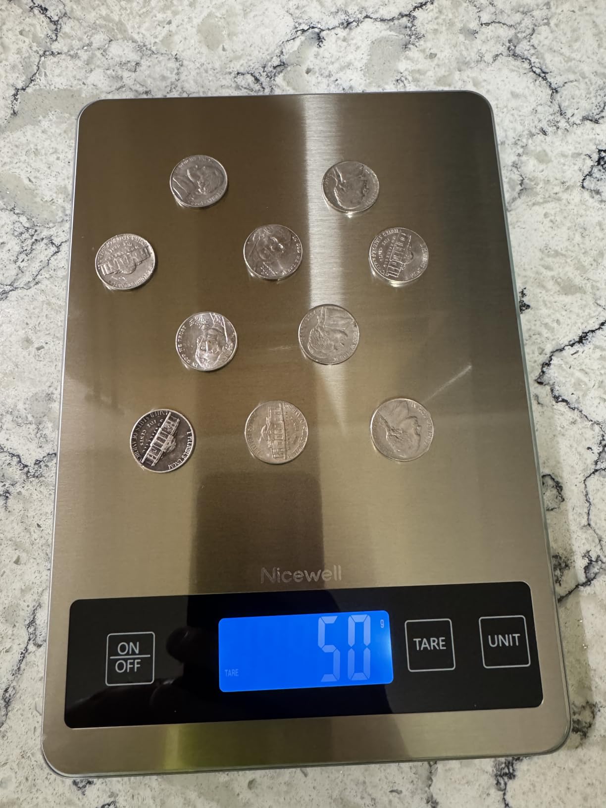 Nicewell Food Scale - 22lb Digital Kitchen Scale with Tempered Glass Surface, 1g Precision customer photo 2