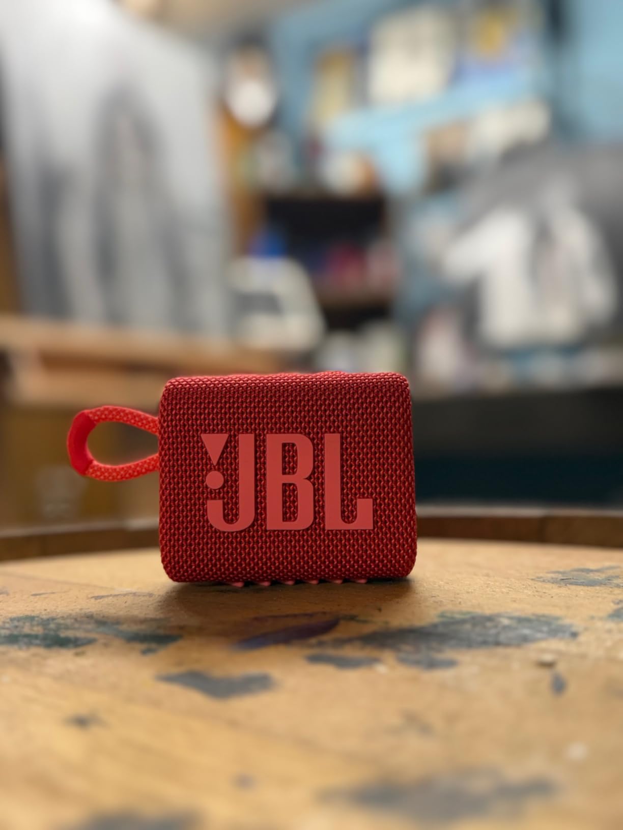 JBL Go 3 - Portable Mini Bluetooth Speaker, big audio and punchy bass, IP67 waterproof and dustproof, 5 hours of playtime, speaker for home, outdoor and travel (Black) customer photo 2