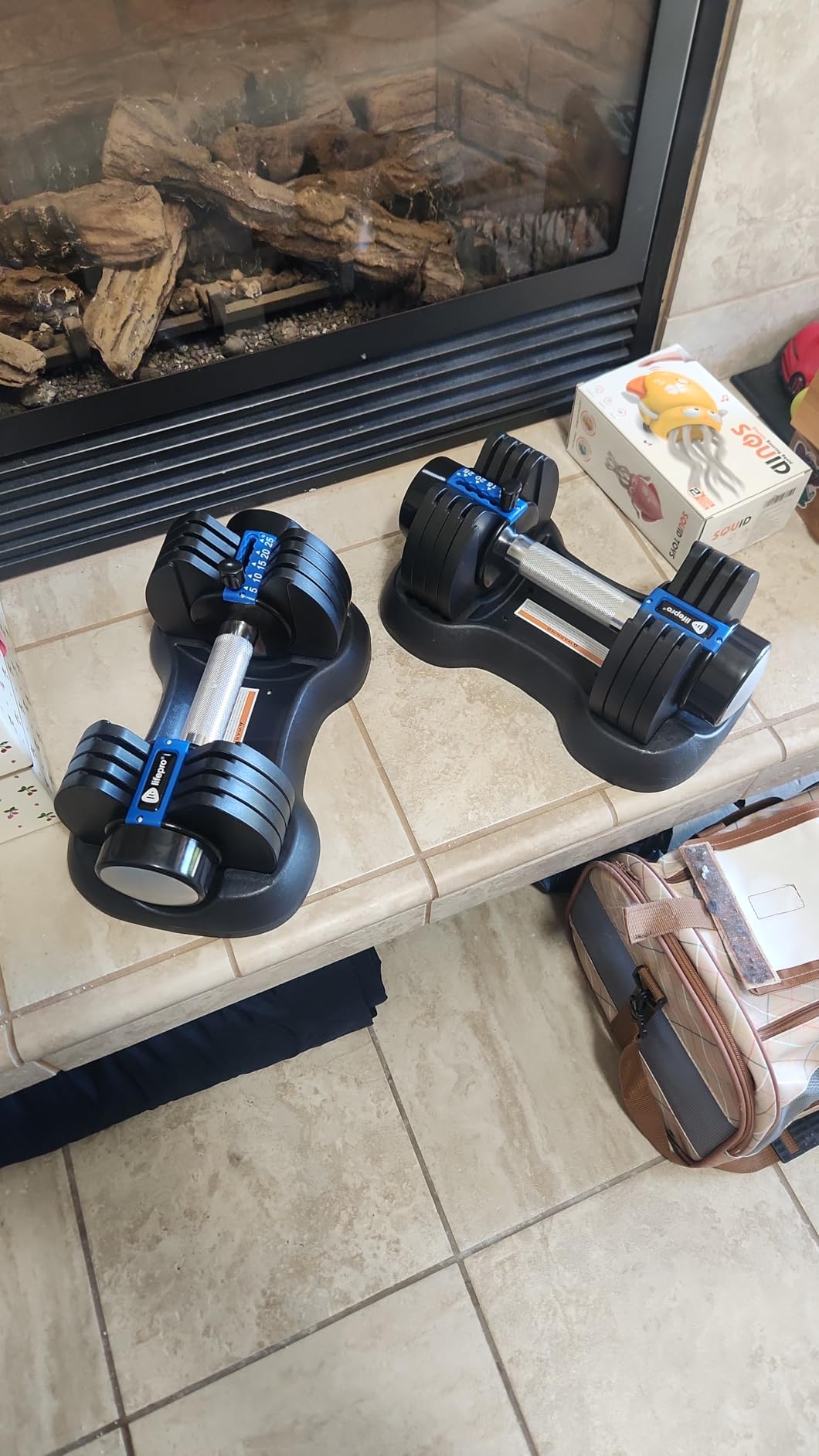 Lifepro Adjustable Dumbbells Set - 15lb, 25lb Pair or 43lb, 55lb & 90lb Single - Quick Adjustment, Anti Slip Handle - Space Saving & Strength Training Weights for Home Gym Exercise & Fitness customer photo 1