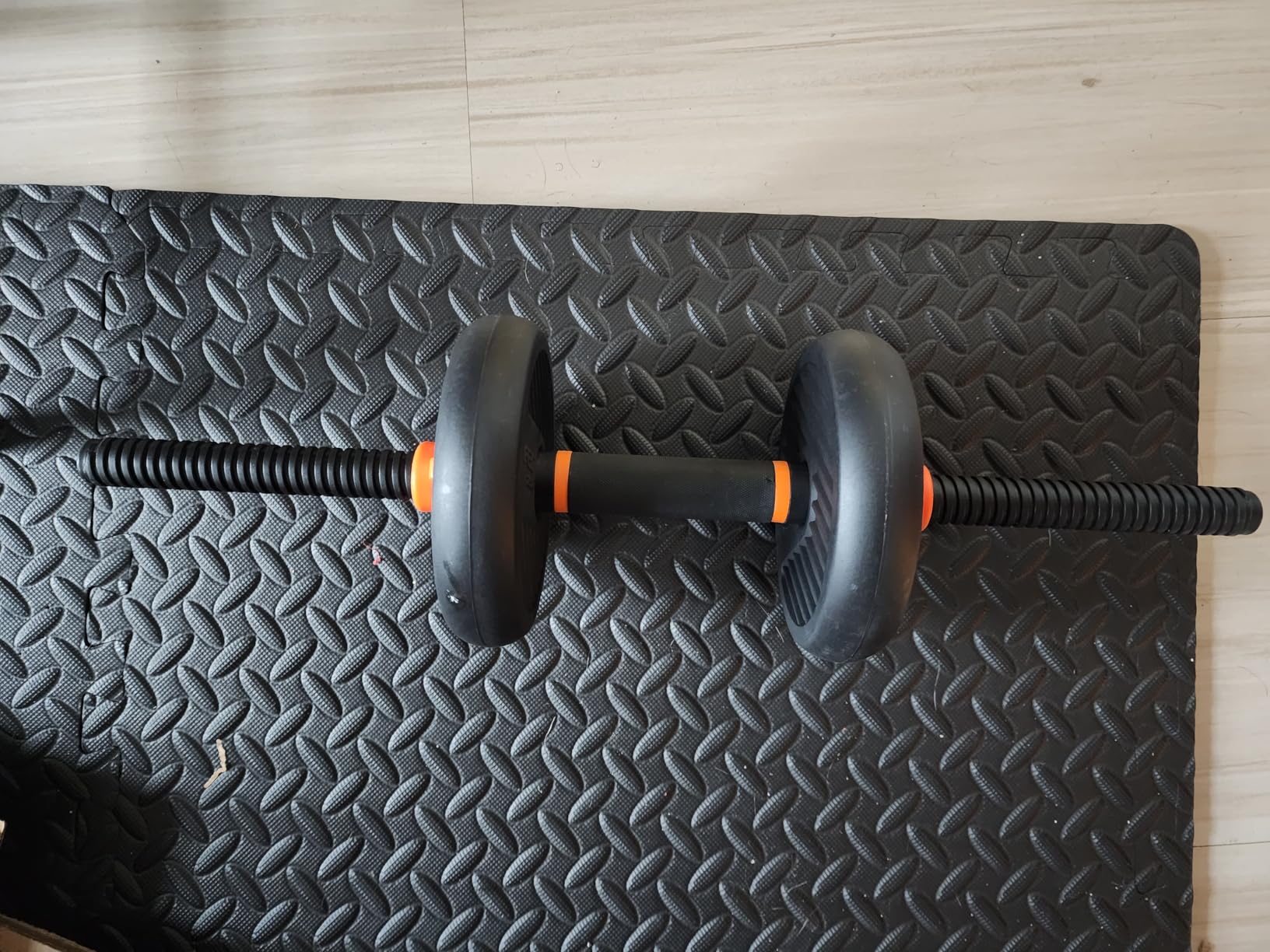 FEIERDUN Adjustable Dumbbells, 20/30/40/45/70/90lbs Free Weight Set with Connector, 5 in1 Dumbbells Set Used as Barbell, Kettlebells, Push up Stand, Weight Plate, Fitness Exercises for Home Gym Suitable Men/Women customer photo 2