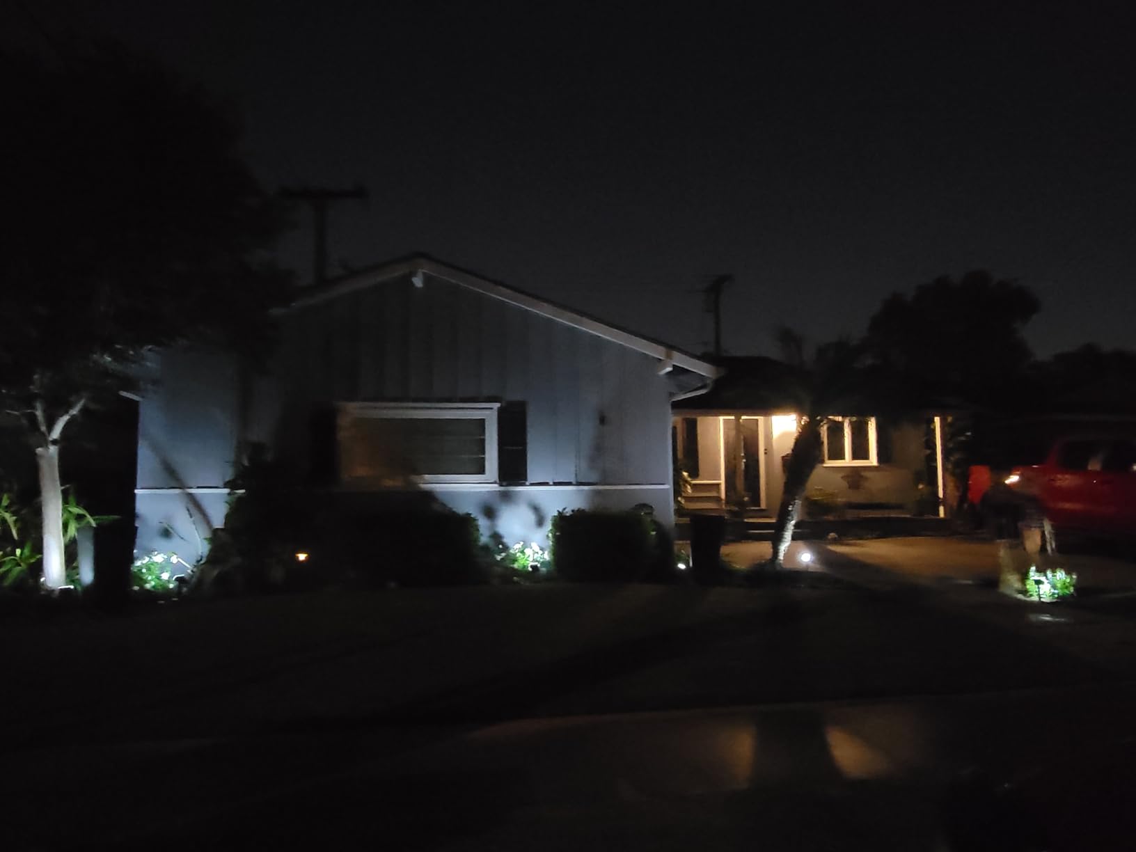 NYMPHY Solar Lights Outdoor Waterproof IP68, 56 LED 3 Lighting Modes Solar Powered Garden Yard Spot Solar Lights for Outside Landscape- 4 Pack (Cool White) customer photo 2