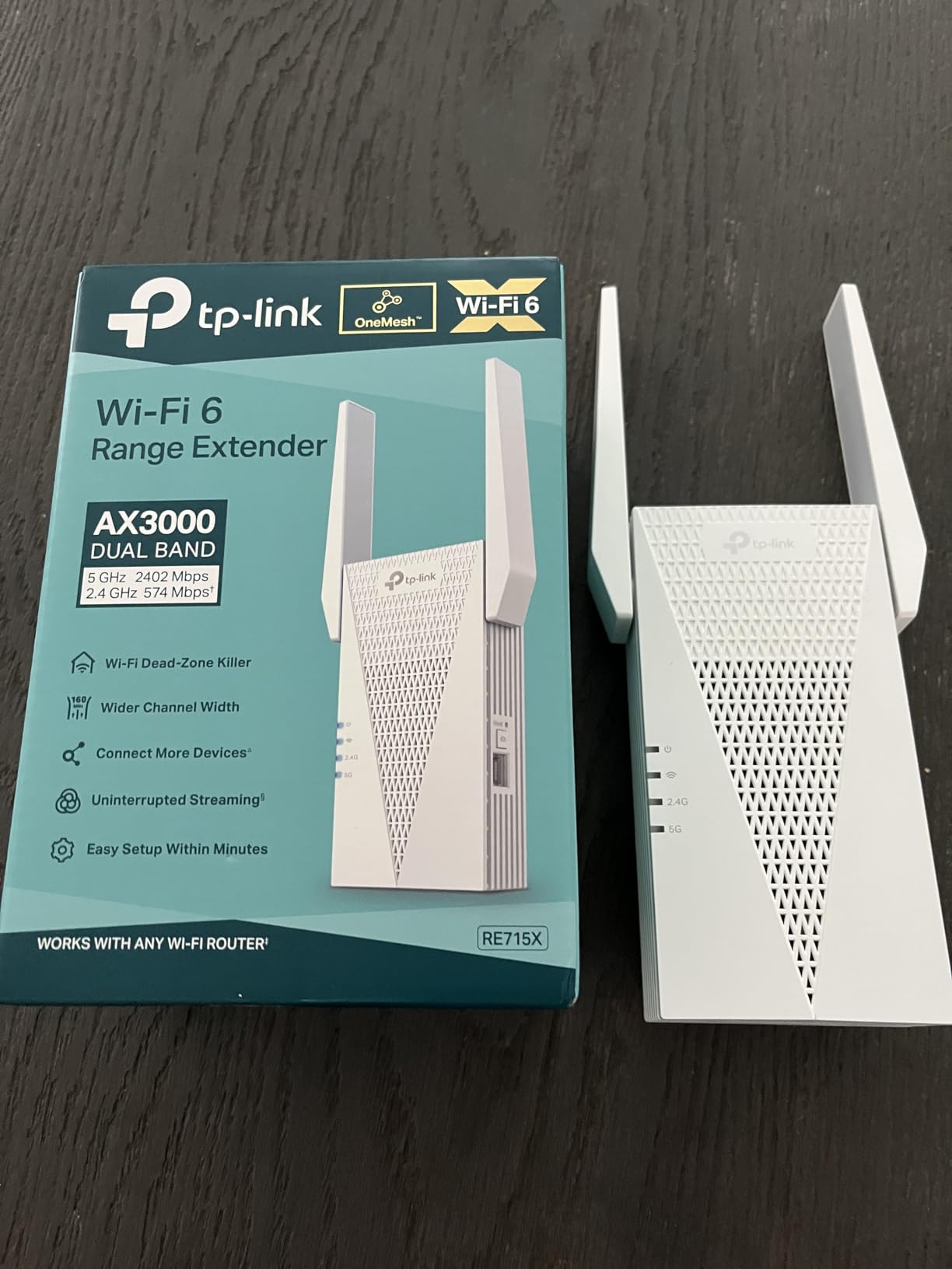 TP-Link AX3000 WiFi 6 Range Extender (RE715X) customer photo 1