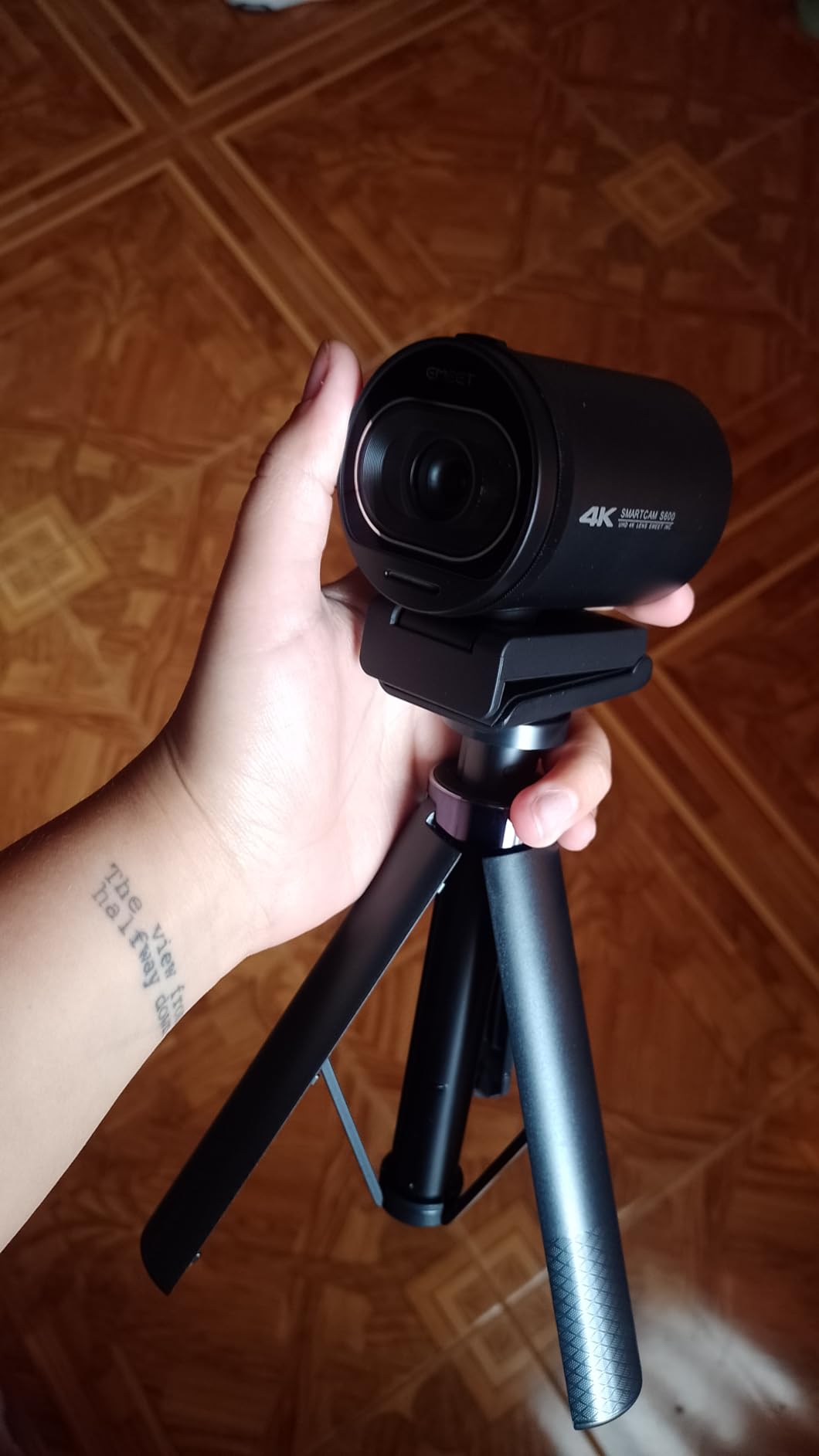 EMEET S600 4K Webcam for Streaming - Sony 1/2.55'' Sensor, PDAF Autofocus, 1080P@60FPS, 2 Noise Reduction Mics, Built-in Privacy Cover, 73 Degree FOV, Streaming Camera for Live Commerce/Gaming/Beauty customer photo 2