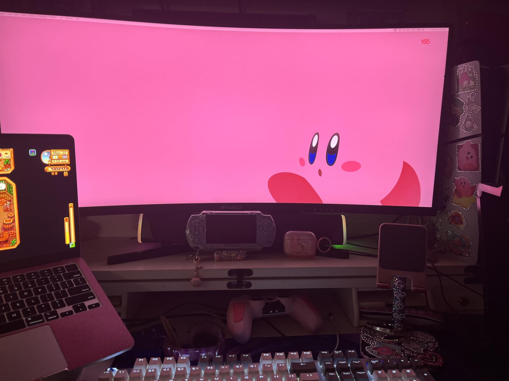 SANSUI 24 Inch Gaming Monitor 200Hz 1Ms FreeSync HDR 110% sRGB FHD 1080P Computer Monitor HDMI DP Ports Eye Care Frameless VESA Mount Cable Management (ES-G24F4L HDMI Cable Included) customer photo 2