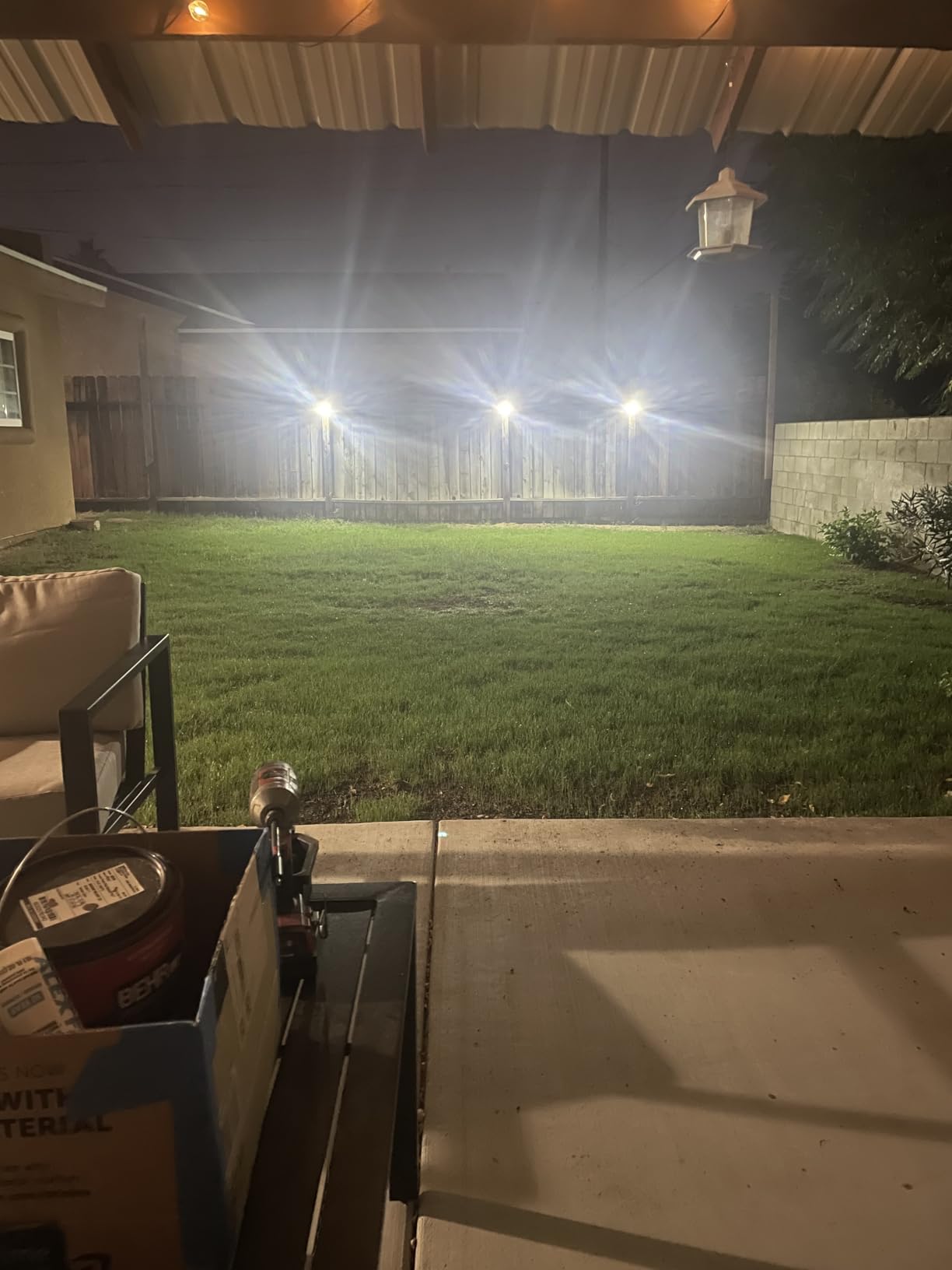 HMCITY 120 LED Outdoor Solar Lights with Motion Sensor and 3 Lighting Modes, IP65 Waterproof Wide Solar Wall Lights Ideal for Garden Patio Yard (Front Button 6Packs, Black Shell-Daylight White) customer photo 2