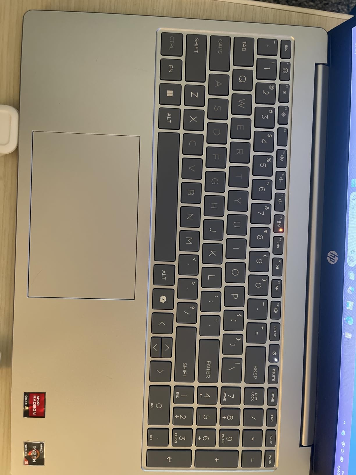 HP 15.6 inch Laptop, HD Touchscreen Display, AMD Ryzen 3 7320U, 8 GB RAM, 128 GB SSD, AMD Radeon Graphics, Windows 11 Home in S Mode, Natural Silver, 15-fc0099nr customer photo 2