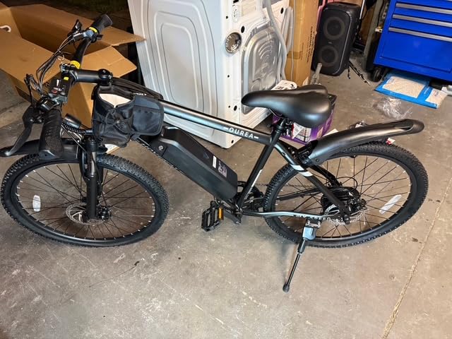 HOVERFLY OUREA 26 Electric Bike for Adults, 750W Peak Motor Mountain Ebike, 20MPH Up to 40 Miles, UL2849 Certified, 7-Speed, Removable Battery, Shock Absorber, Fat Tire Commuter E-Bike customer photo 2