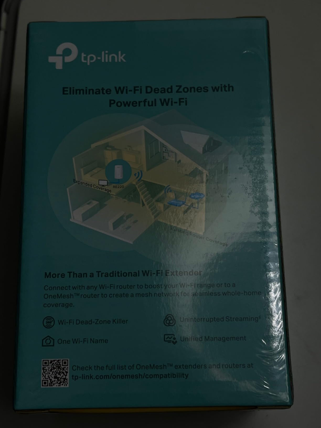 TP-Link WiFi Extender with Ethernet Port (RE220) customer photo 2