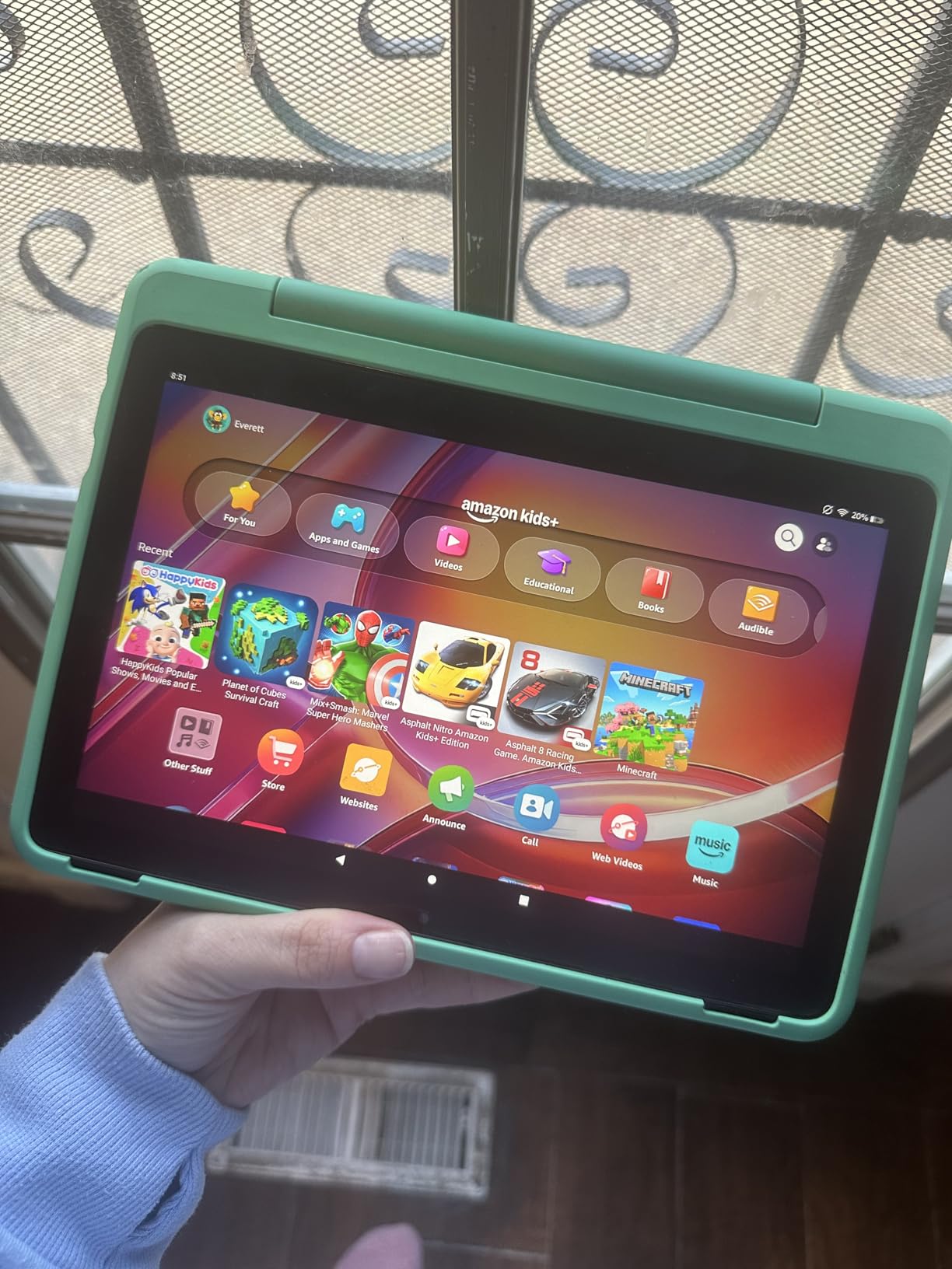 Amazon Fire HD 10 Kids Pro tablet, ages 6-12. Bright 10.1