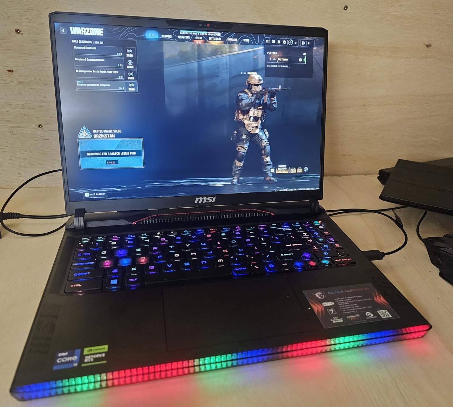 MSI GE68HX Raider 16-inch 144Hz FHD+ Gaming Laptop, 14th Gen Intel 24-Core i9-14900HX, GeForce RTX 4070, 32GB DDR5 RAM, 1TB SSD, RGB Backlit, Wi-Fi 7, Windows 11 Home customer photo 1