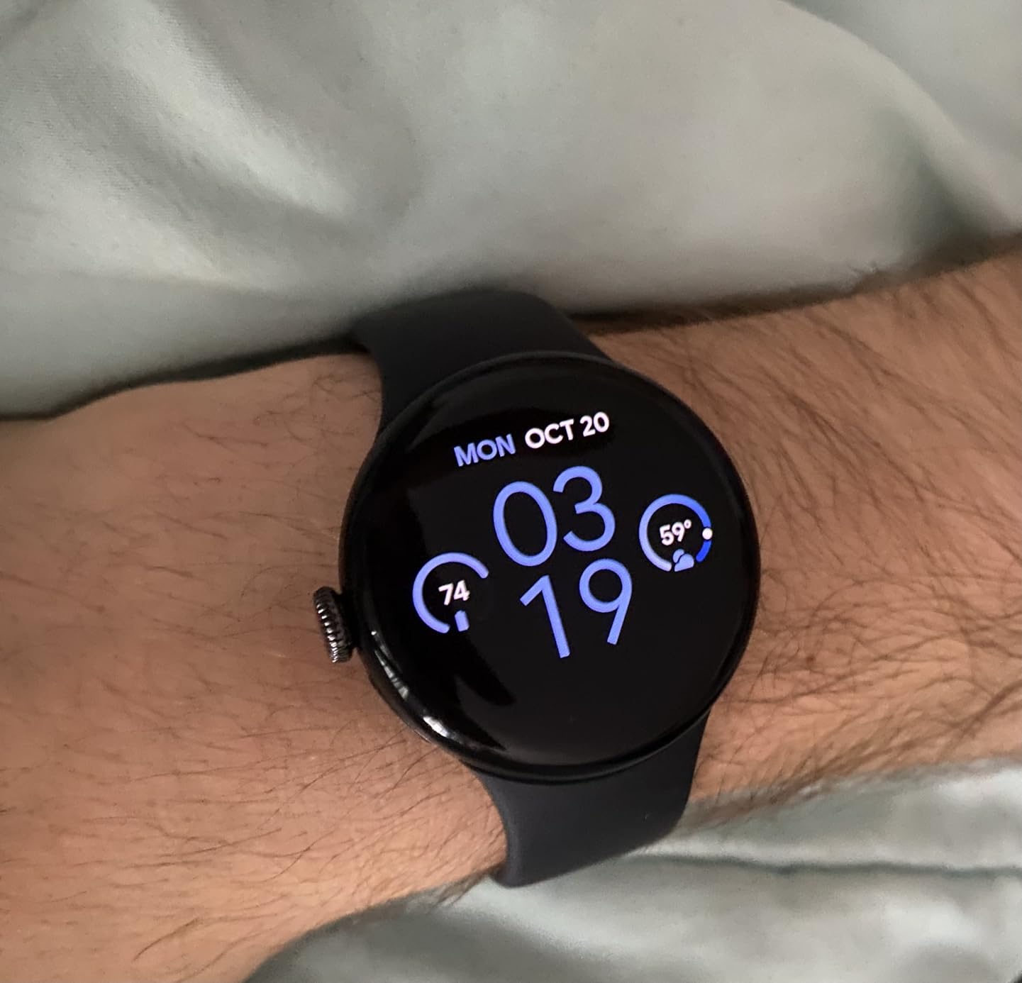 Google Pixel Watch 3 (45mm) 2024 Model - Android Smartwatch, Heart Rate Tracking, Fitbit Advanced Running, Fitness Insights, 24-Hour Battery - Matte Black Aluminum Case customer photo 1