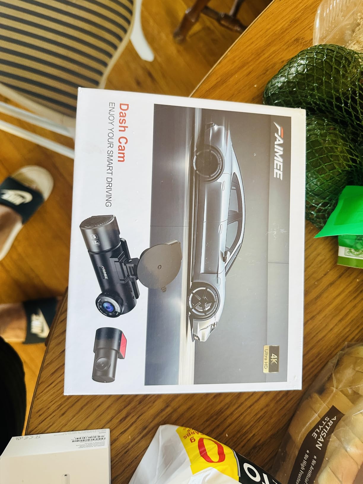 4K+2K+2K 3 Channel Dash Cam Front and Rear, 128GB Card Included, Dash Camera for Cars 5.8G/2.4G Dual Wifi, Built-in GPS, Night Vision, WDR, 170 Wide Angle, G-Sensor Emergency Lock, 24H Parking Monitor customer photo 1