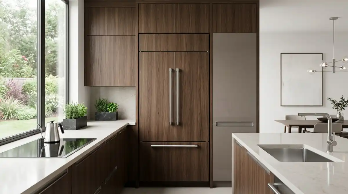 Best 48-Inch Built-In Refrigerators (2026): Top 10 Picks Luxury 48-inch built-in refrigerator seamlessly installed in a modern high-end kitchen with stainless steel finishes