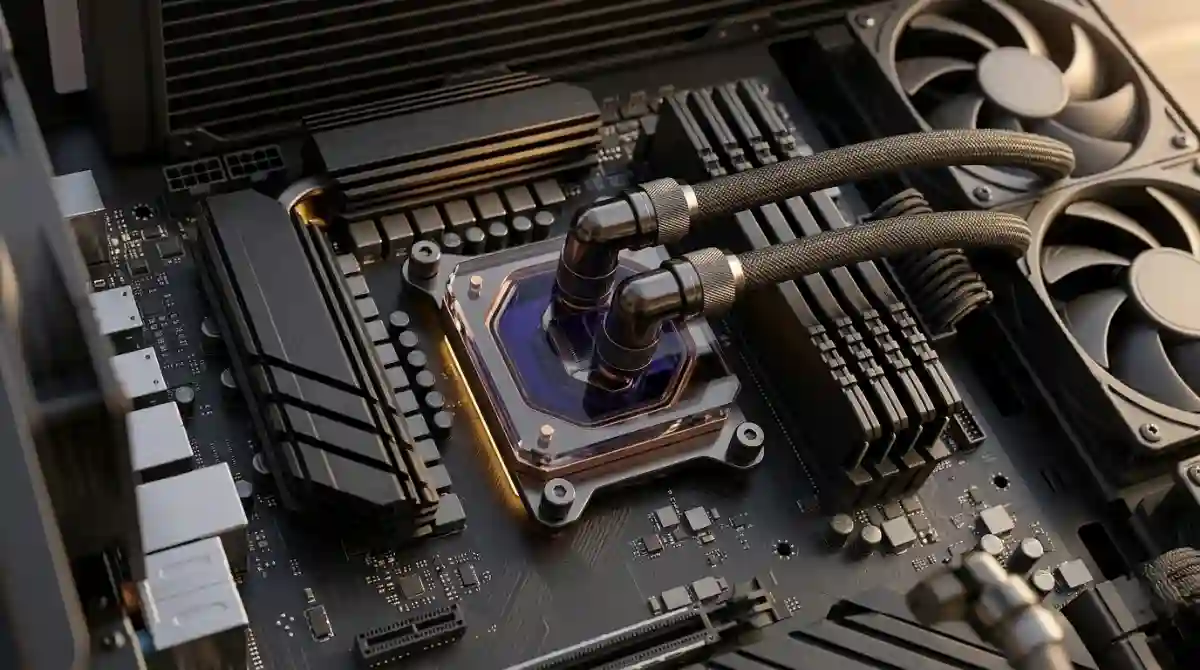 Best AMD CPU for Overclocking (2026): Top Picks & Guide High-performance AMD Ryzen processor installed on a modern motherboard with advanced cooling for stable overclocking