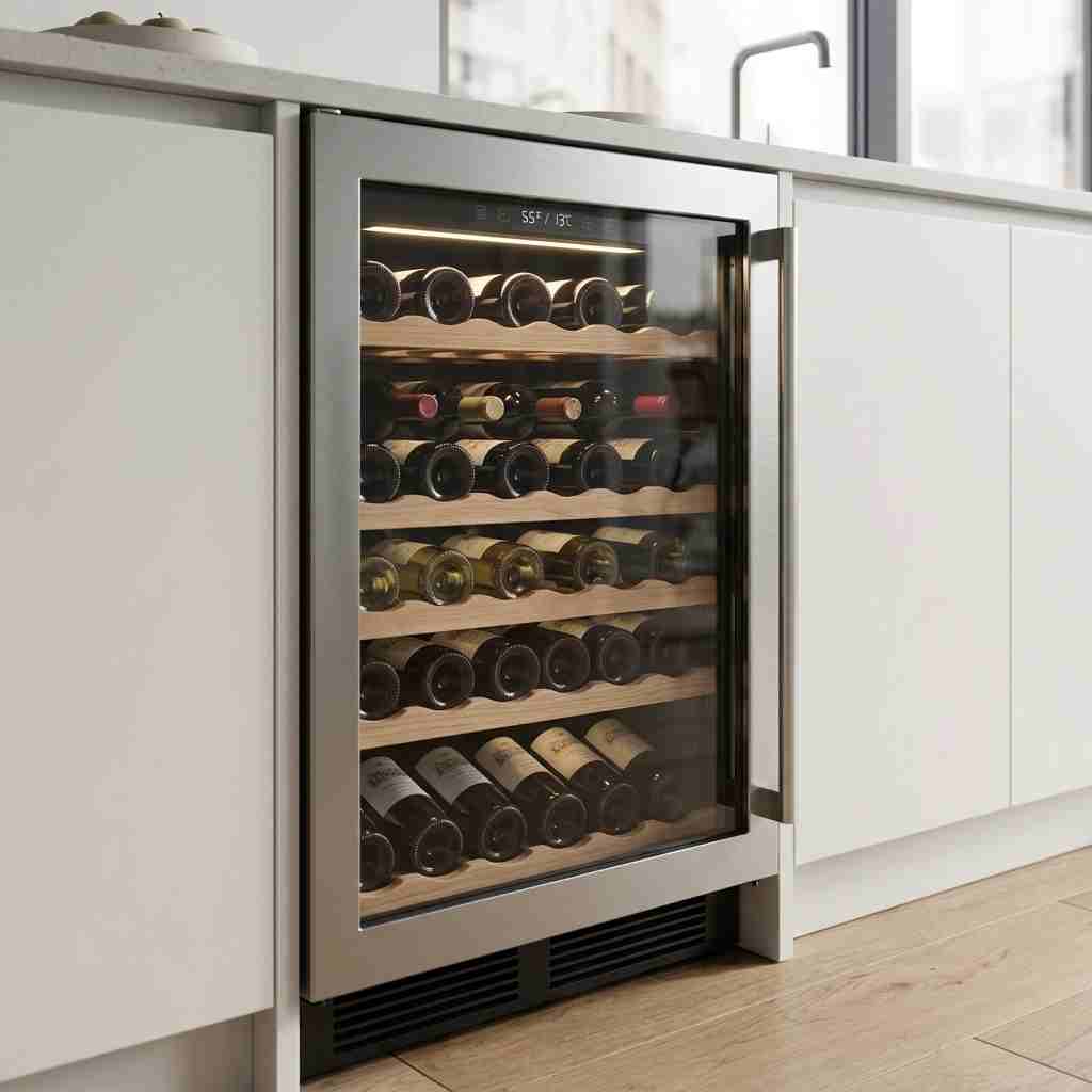 Best Apartment Refrigerator (2026): 5 Ultra-Quiet Models Tested Modern compact refrigerator in a stylish apartment kitchen with a quiet and space-saving design