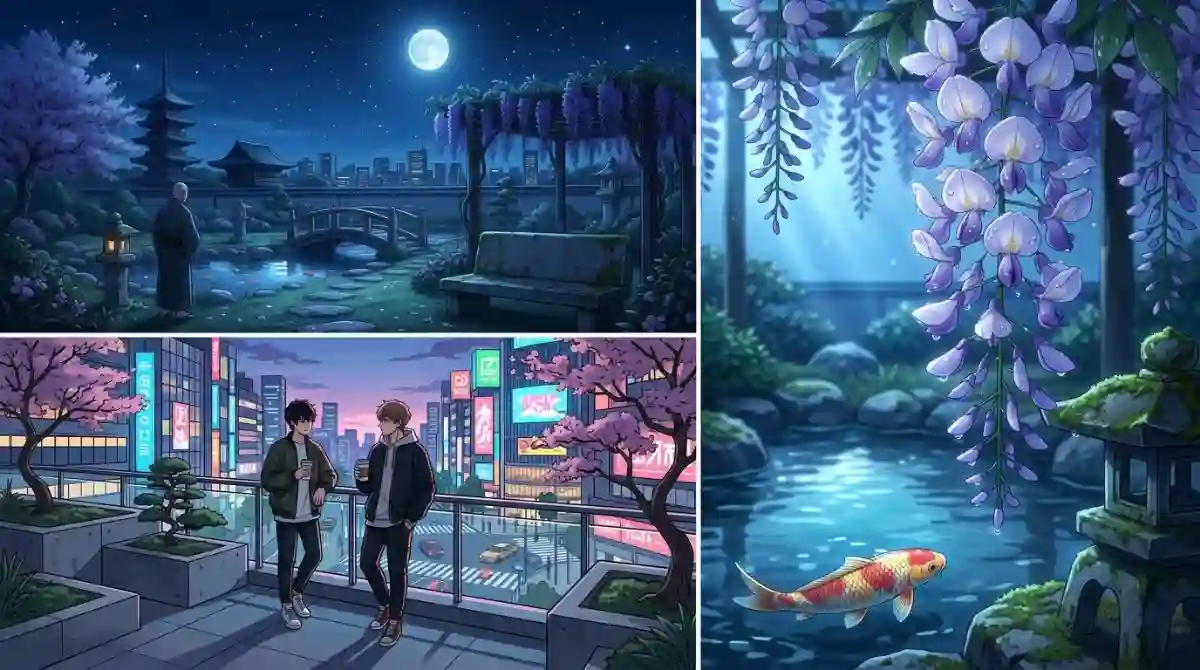 Best Boys Romance Anime Guide 2026: 20 Must-Watch BL Series Romantic anime-style characters standing together in a beautiful setting representing boys romance anime series