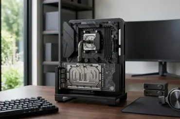 Gaming PC setup featuring an RX 6750 XT graphics card with a compatible processor for high performance gaming
