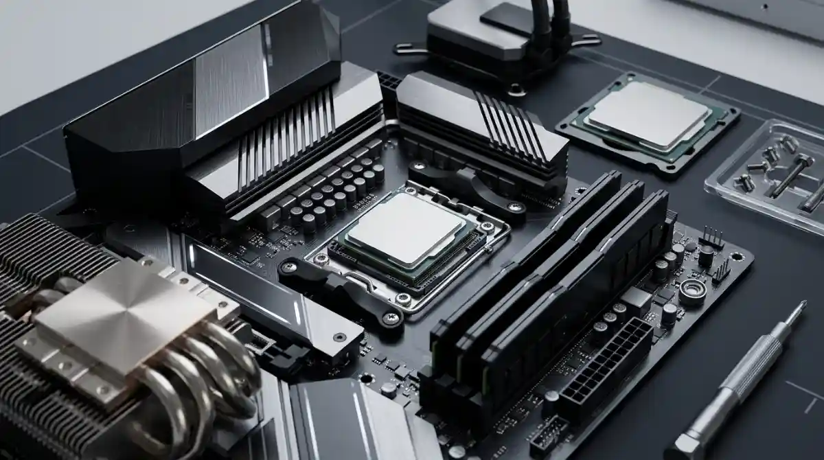 Best CPU List 2026: Choose Your Perfect Processor Modern desktop computer processor installed on a motherboard with high performance CPU components for PC building